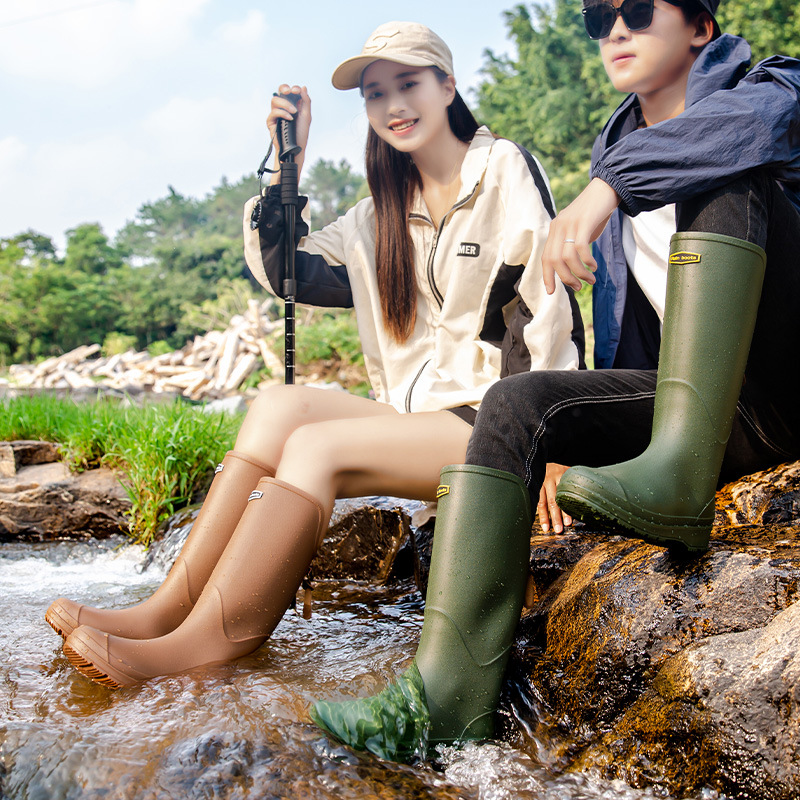 Thick Sole Tall Waterproof Rai - đánh giá và giá Fishing Boots