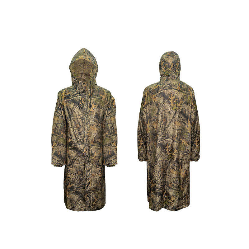 Camouflage Long Raincoat for M - đánh giá và giá Fishing Rain Suit